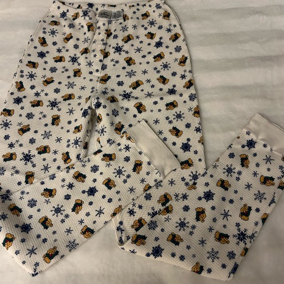 vintage Disney Winnie the Pooh and friends thermal henley 2pc set. Size S-M - Picture 10 of 13
